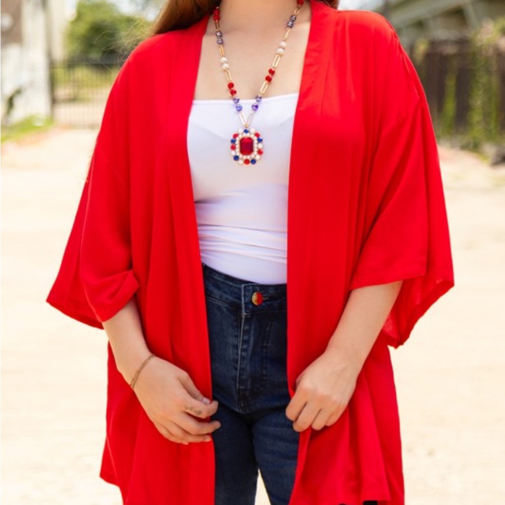 Red Short Duster